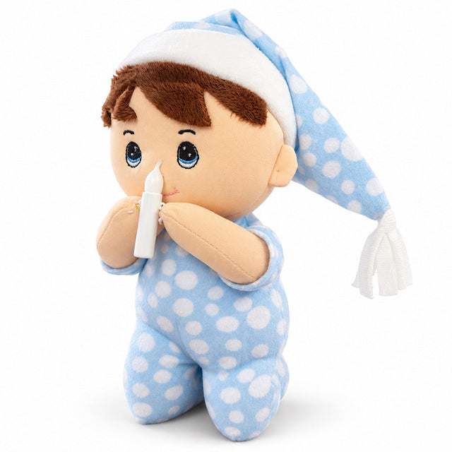 Peluche Niño Rezando con Luz y Sonido 26 cm