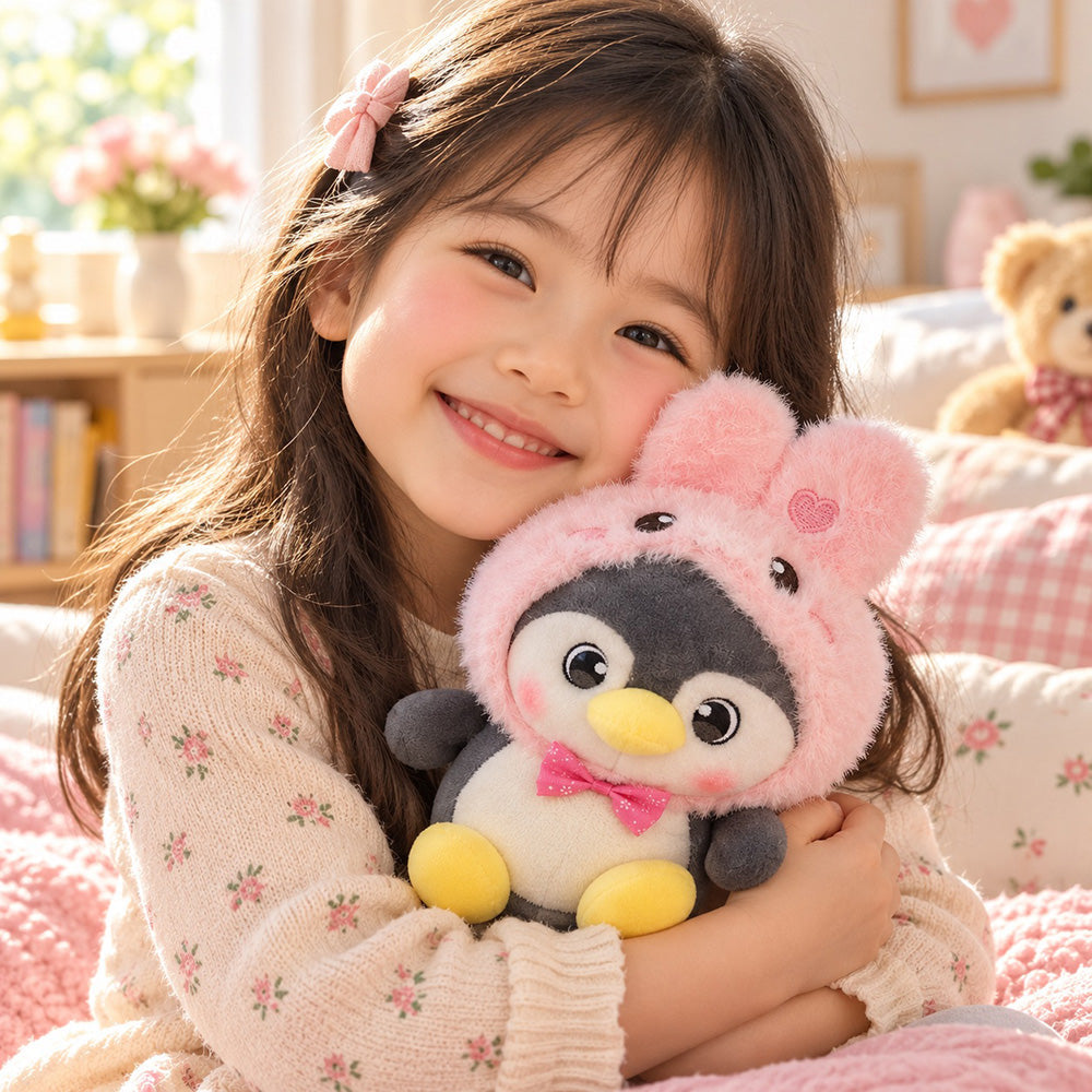 Peluche Pingüino con Gorrito 20 cm