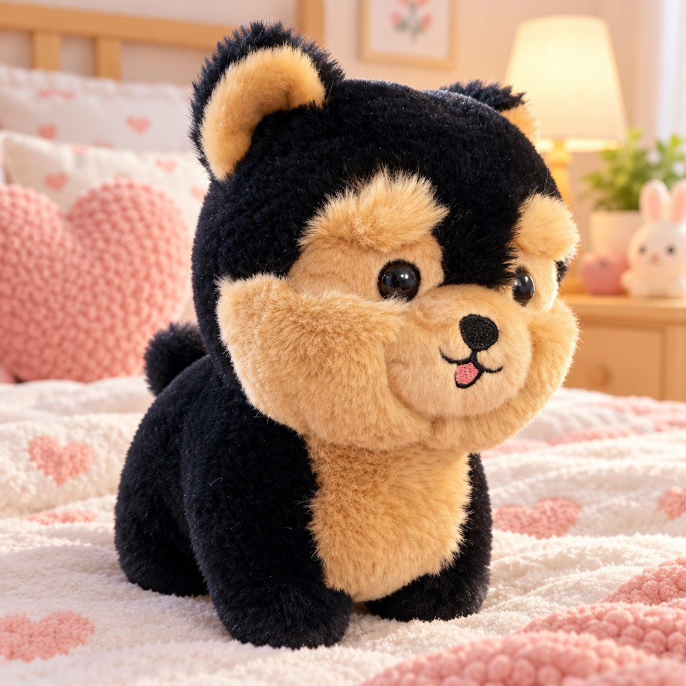 Peluche Perro Negro 18 cm