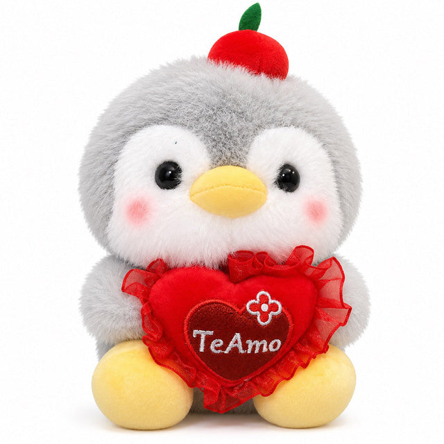 Peluche Pingüino con Corazón 20 cm