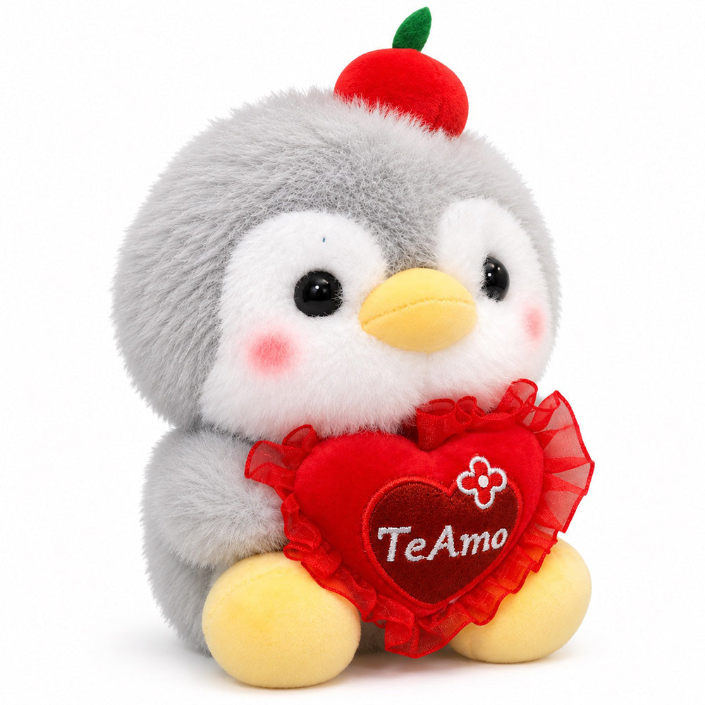 Peluche Pingüino con Corazón 20 cm