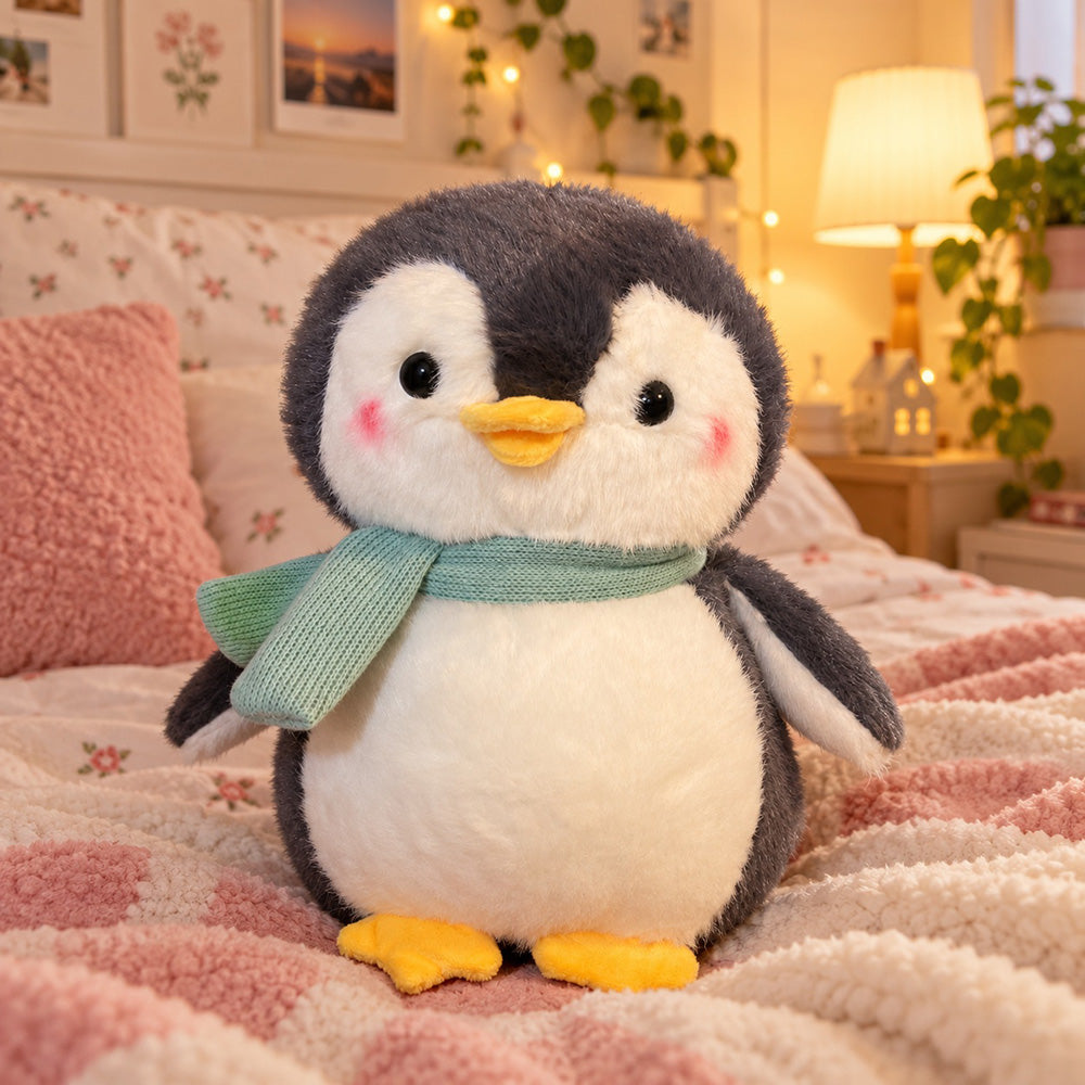 Peluche Pingüino con Bufanda 20 cm
