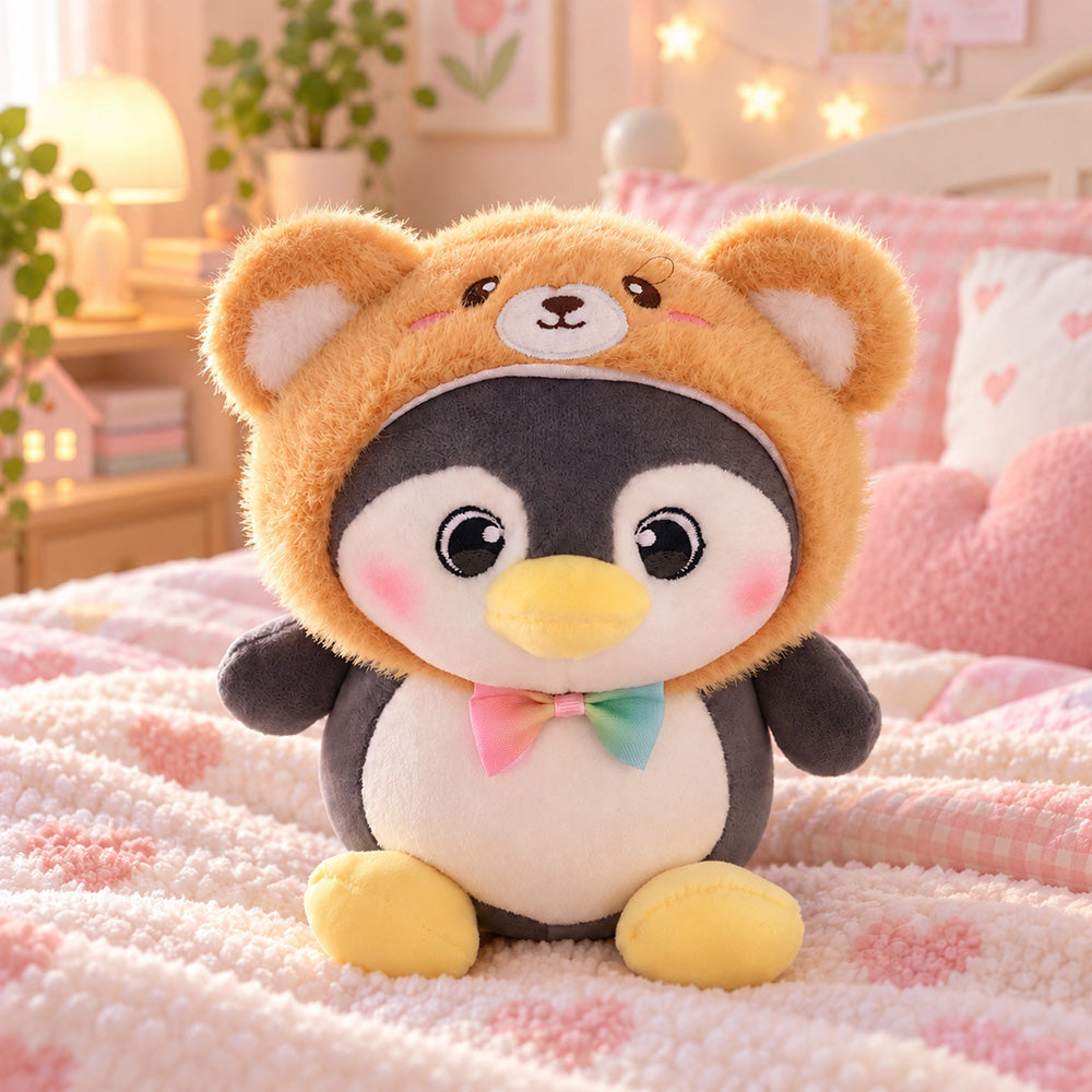 Peluche Pingüino con Gorrito 20 cm