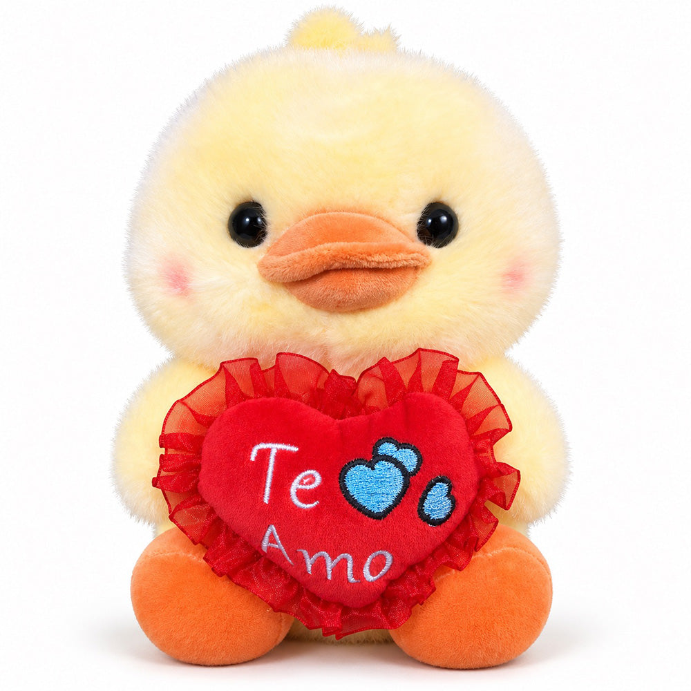 Peluche Pollito con Corazón 22 cm