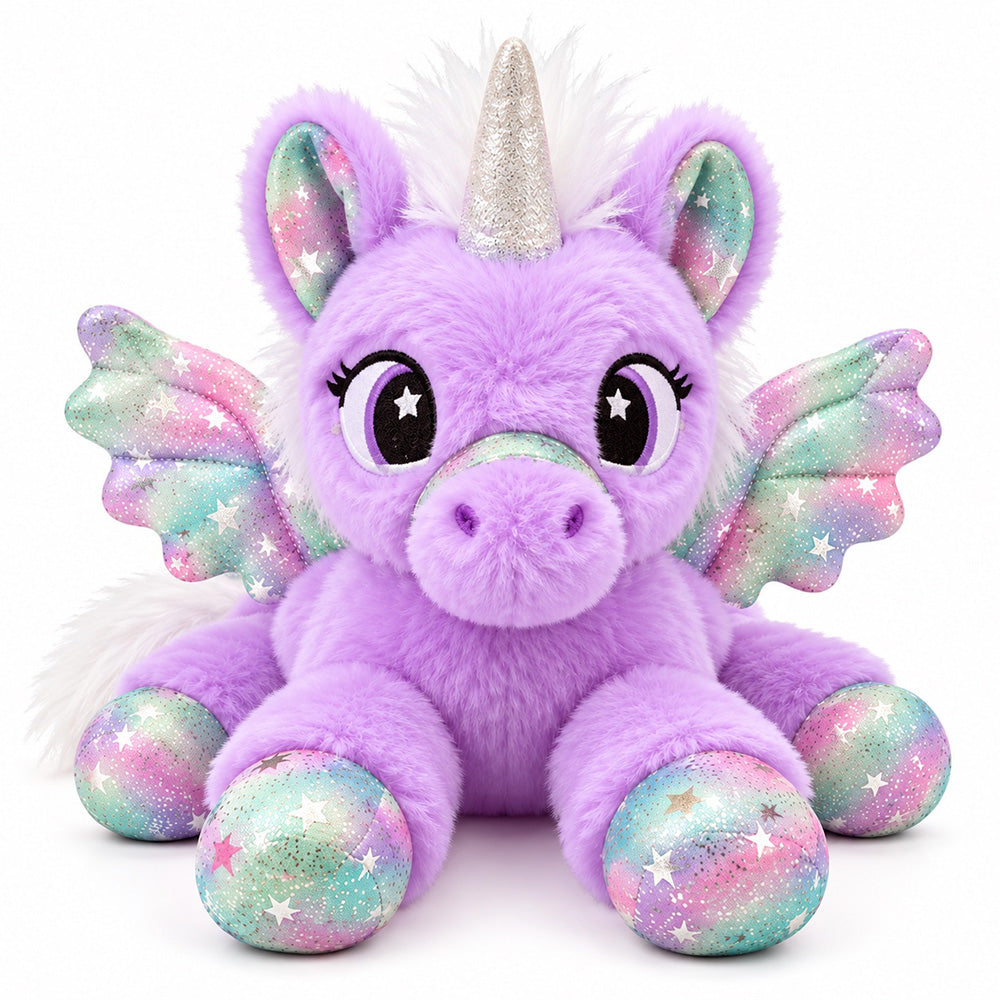 Peluche Unicornio Morado 30 cm