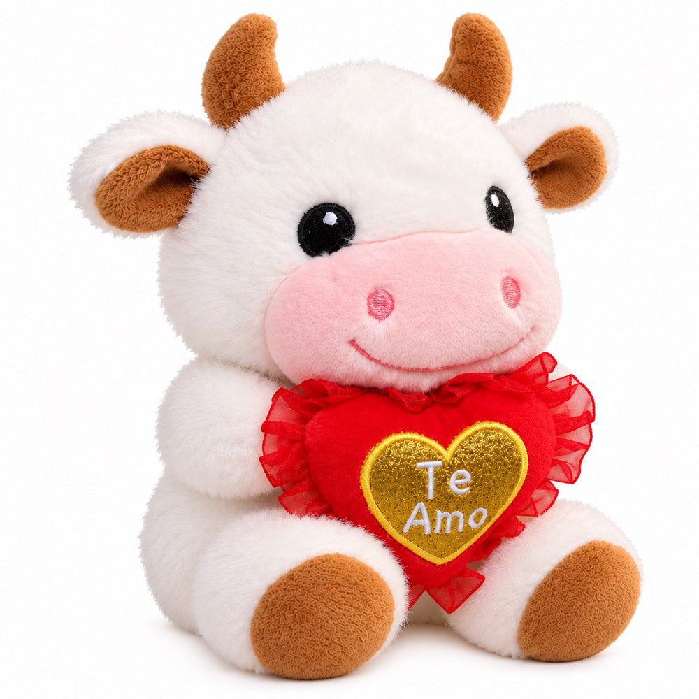 Peluche Vaca con Corazón 20 cm