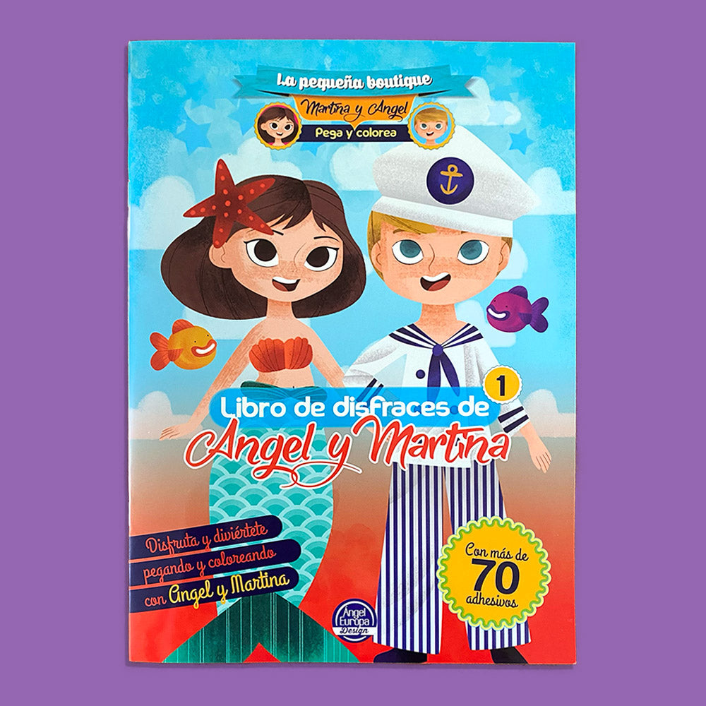 Libro de disfraces de Angel y Martina