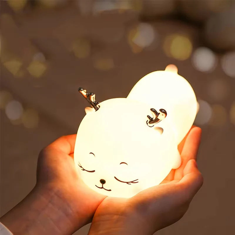 Lámpara Ciervo Durmiendo LED Kawaii