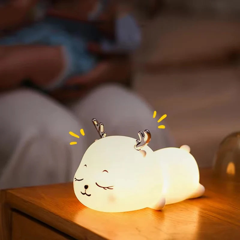 Lámpara Ciervo Durmiendo LED Kawaii