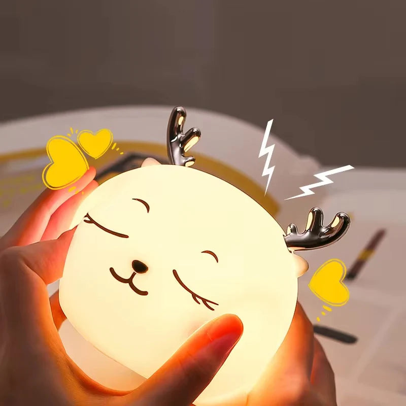 Lámpara Ciervo Durmiendo LED Kawaii