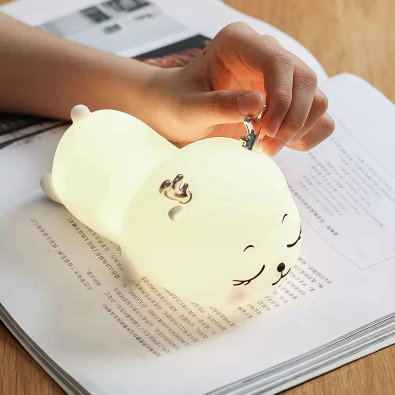 Lámpara Ciervo Durmiendo LED Kawaii