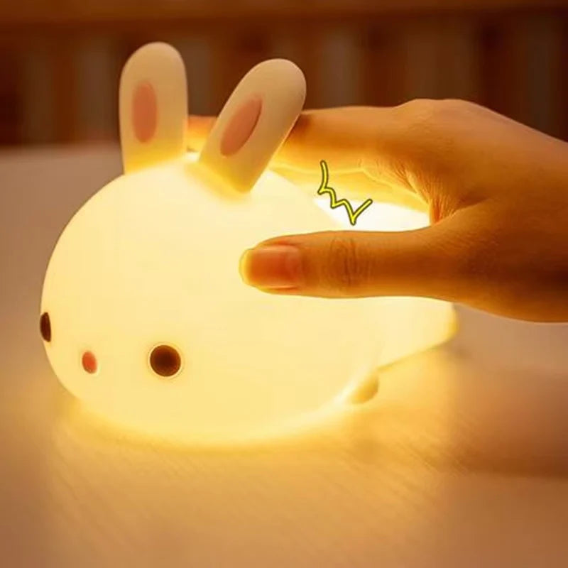 Lámpara Conejito Kawaii LED de Silicona
