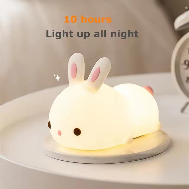 Lámpara Conejito Kawaii LED de Silicona
