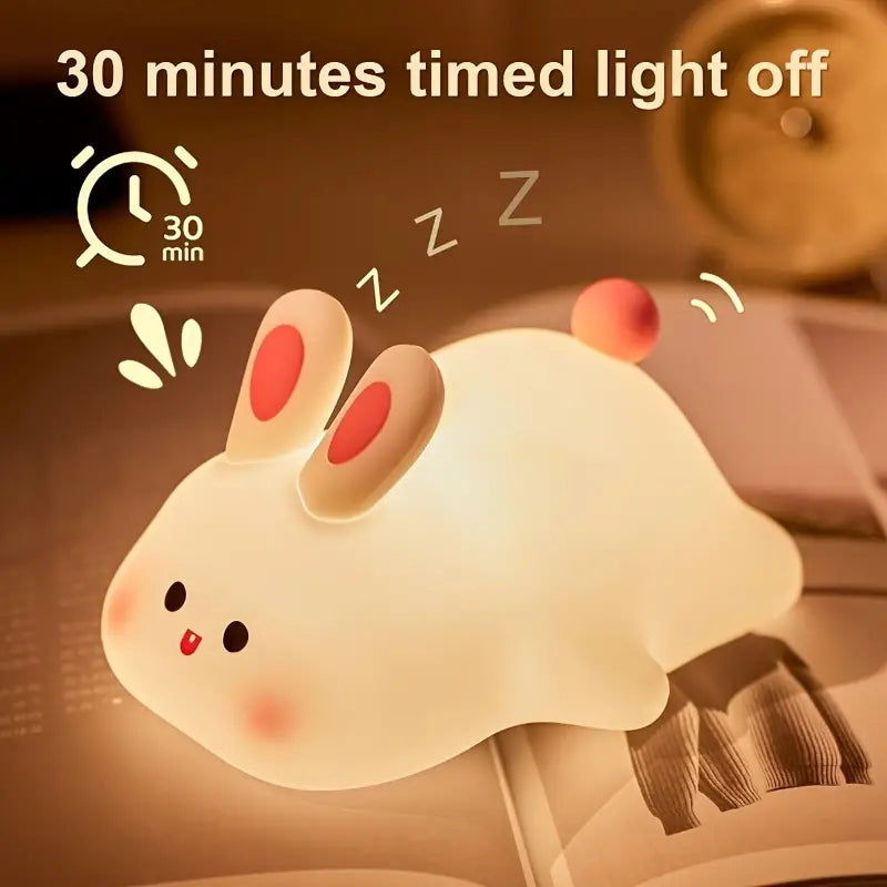 Lámpara Conejito Kawaii LED de Silicona
