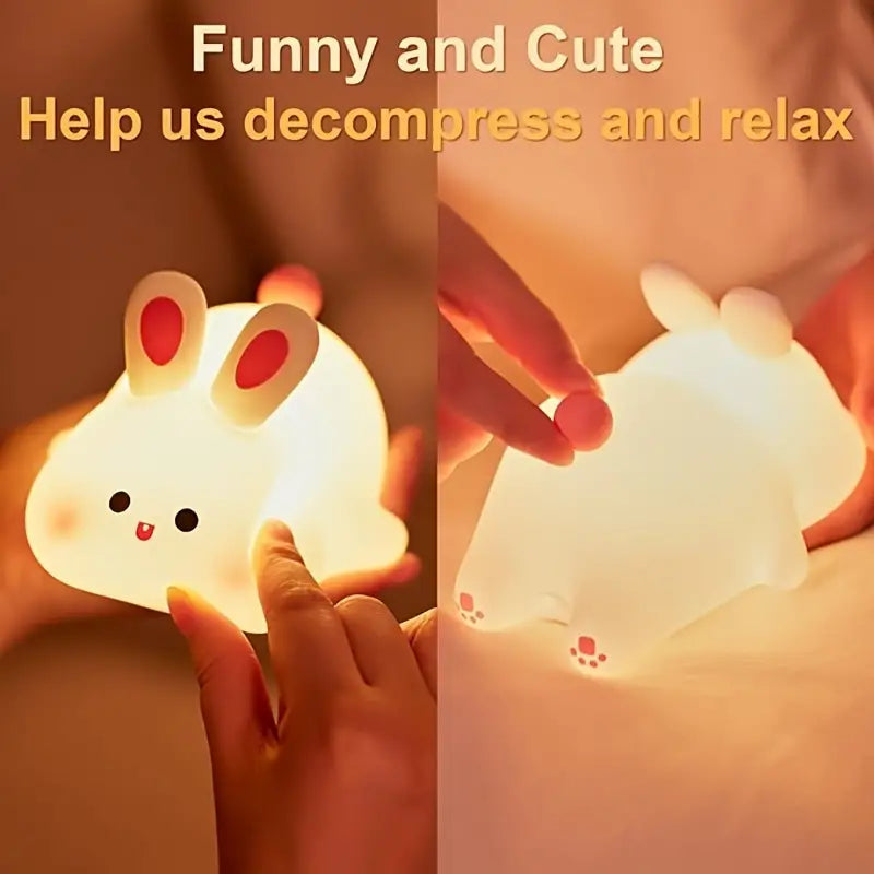 Lámpara Conejito Kawaii LED de Silicona