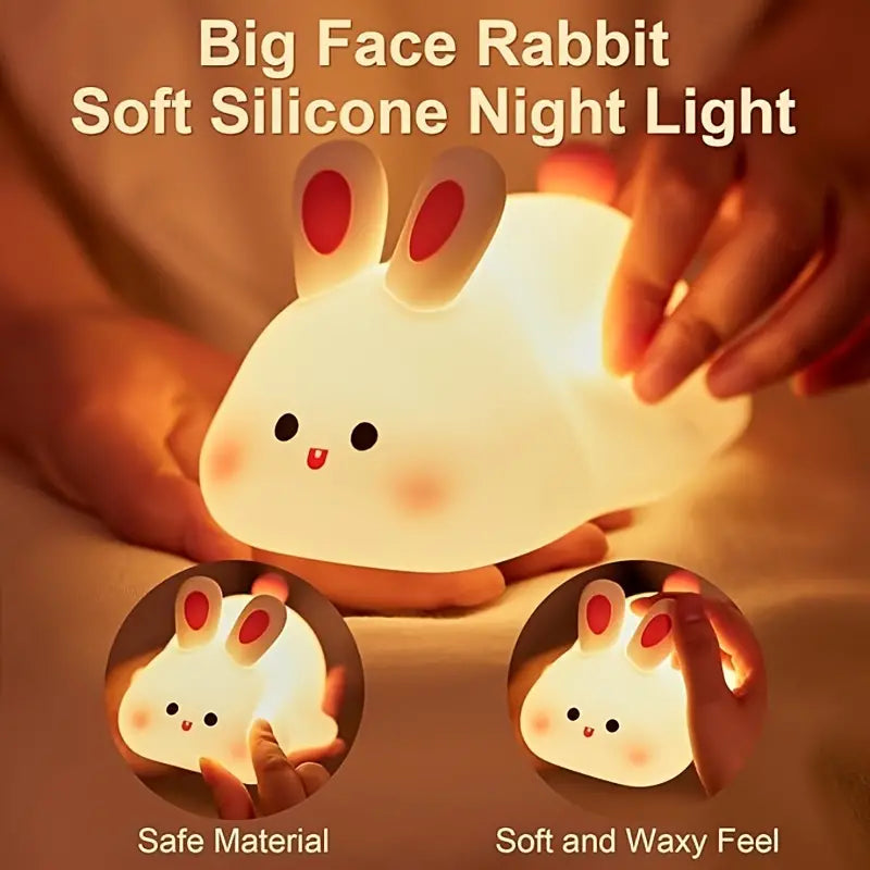 Lámpara Conejito Kawaii LED de Silicona