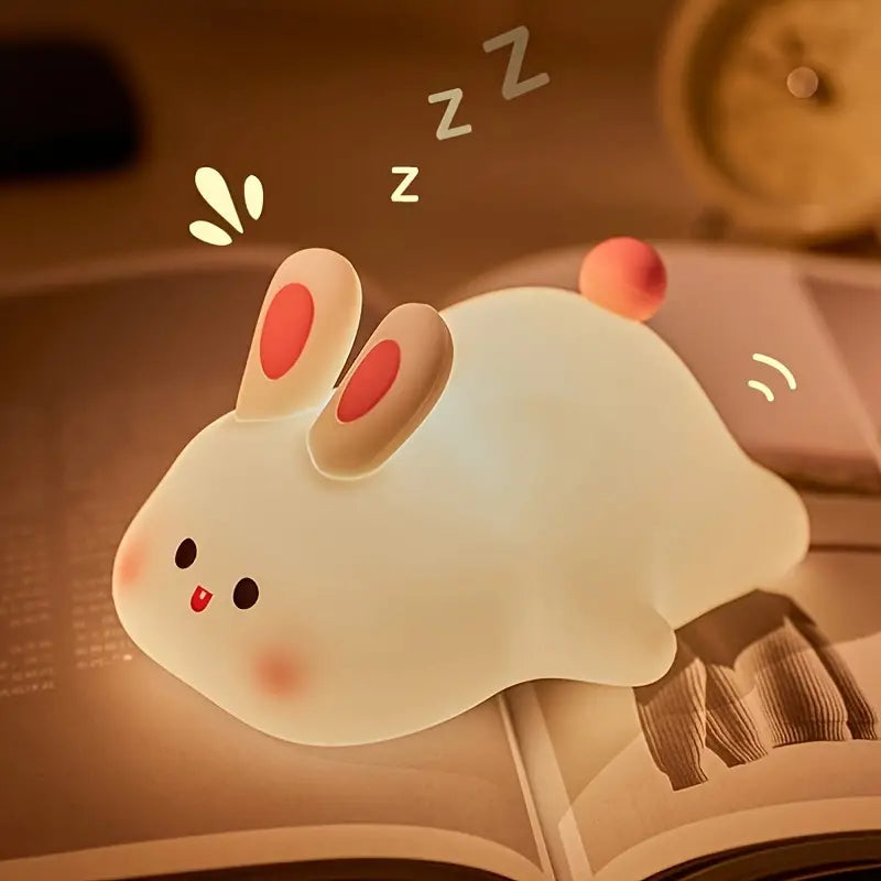 Lámpara Conejito Kawaii LED de Silicona