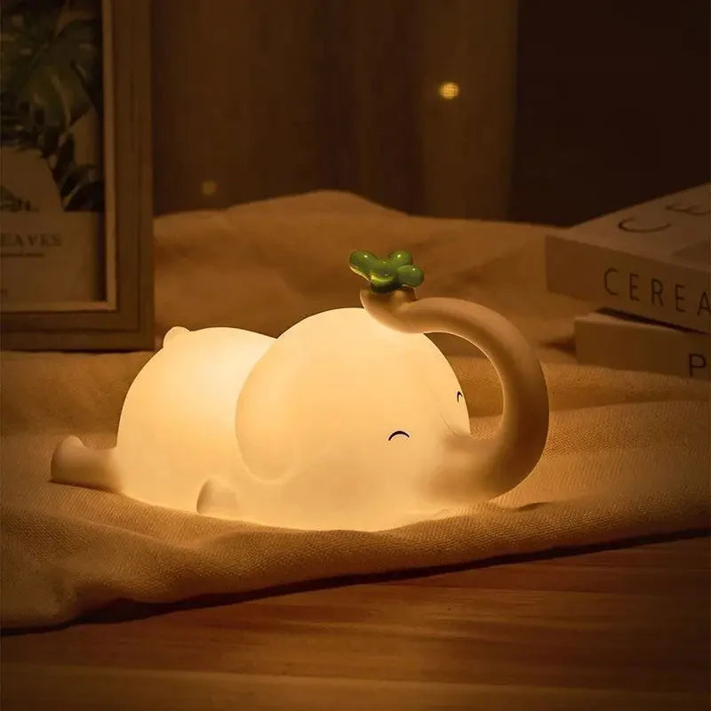 Lámpara Elefante Kawaii LED de Silicona