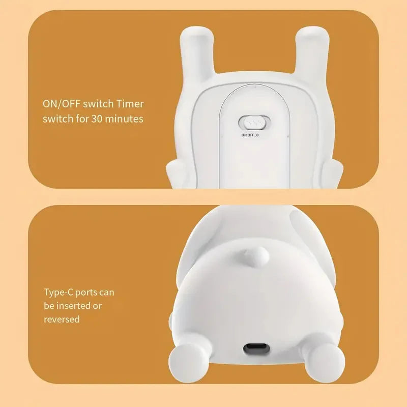 Lámpara Elefante Kawaii LED de Silicona