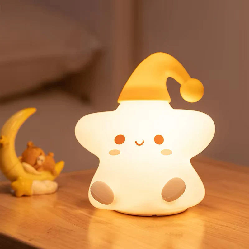 Lámpara Estrella Kawaii LED de Silicona