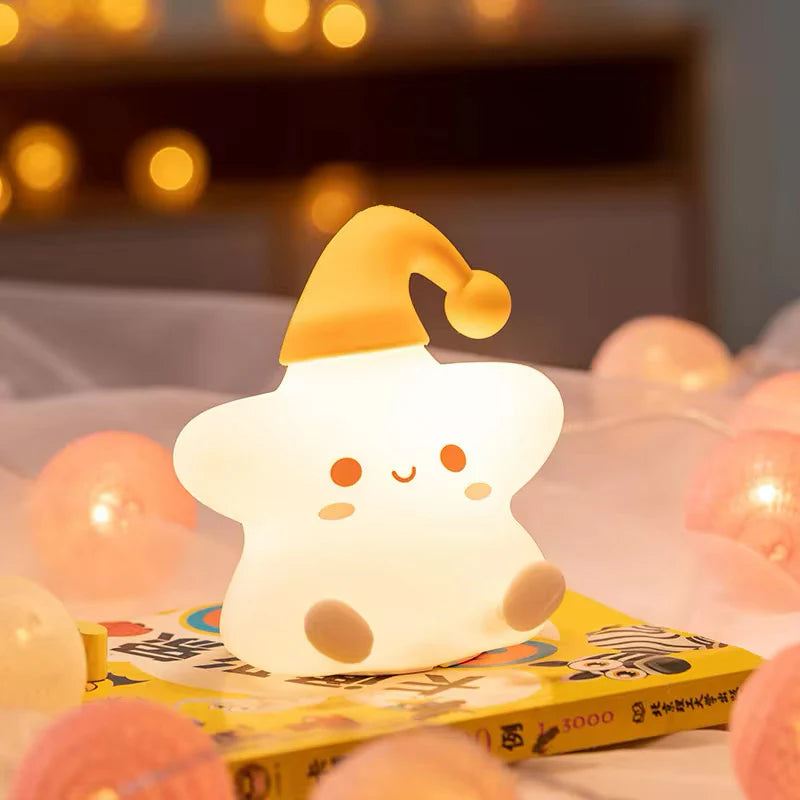 Lámpara Estrella Kawaii LED de Silicona