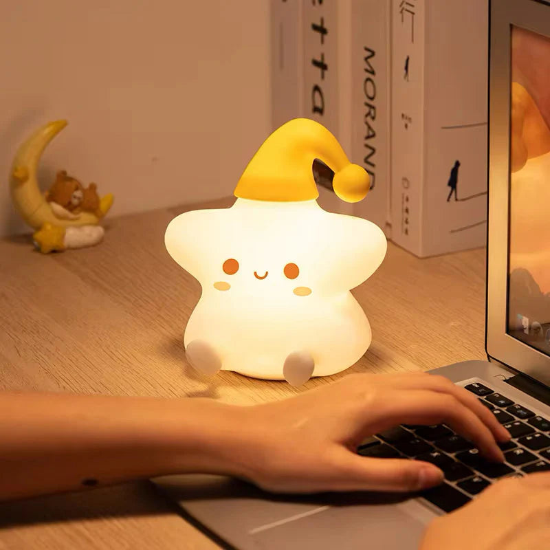 Lámpara Estrella Kawaii LED de Silicona