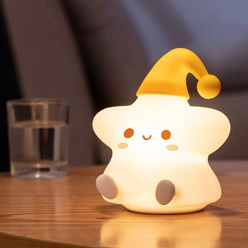 Lámpara Estrella Kawaii LED de Silicona