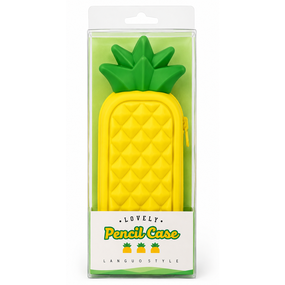 Estuche Kawaii Piña de Silicona