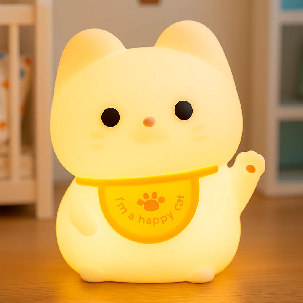 Lámpara Gatito Baby Kawaii LED de Silicona