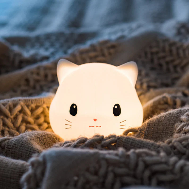 Lámpara Gatito Kawaii LED de Silicona