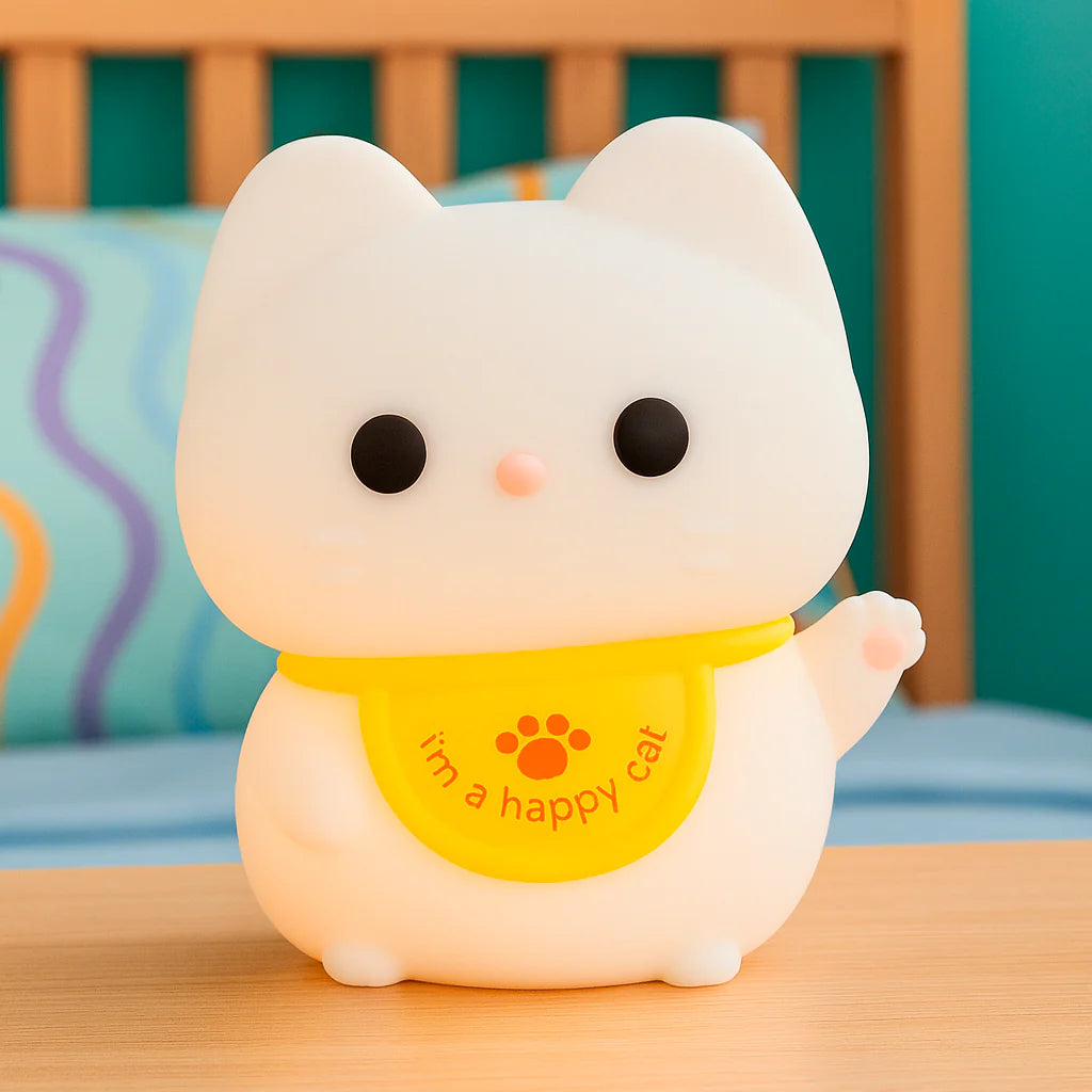 Lámpara Gatito Baby Kawaii LED de Silicona