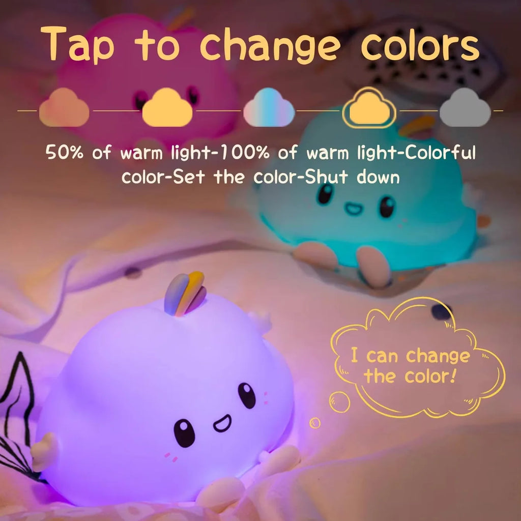 Lámpara Nube Kawaii LED Infantil