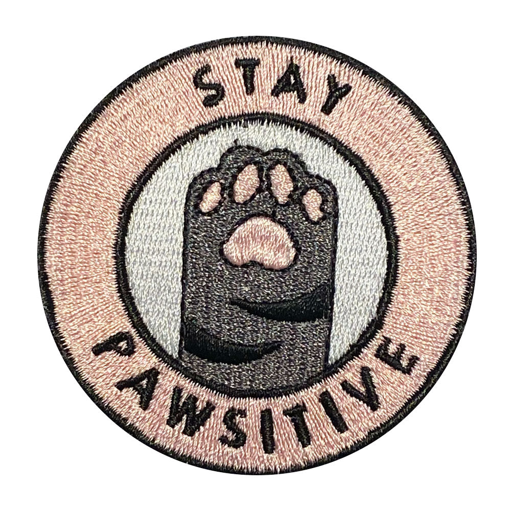 Parche Gato Stay Pawsitive