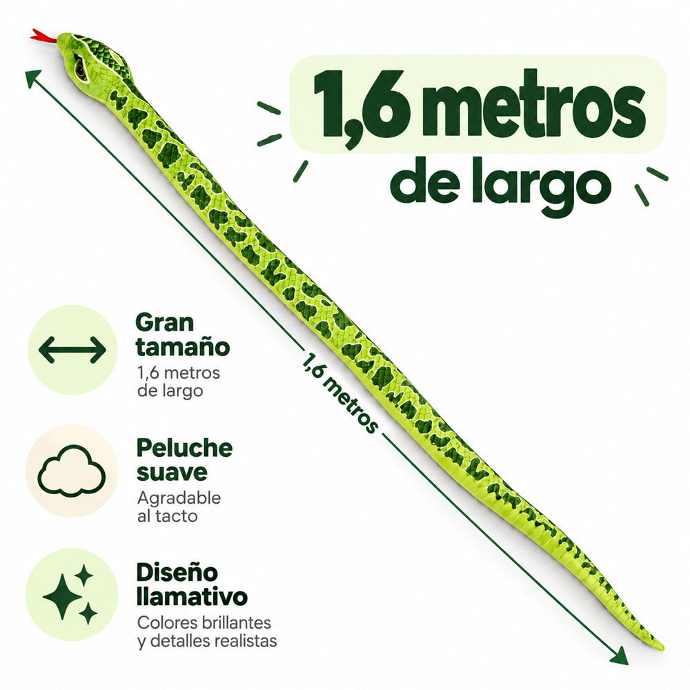 Peluche Serpiente Gigante 1,6 m