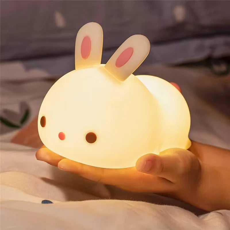 Lámpara Conejito Kawaii LED de Silicona