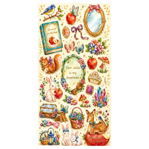 Sticker Vintage Kawaii Fantasía