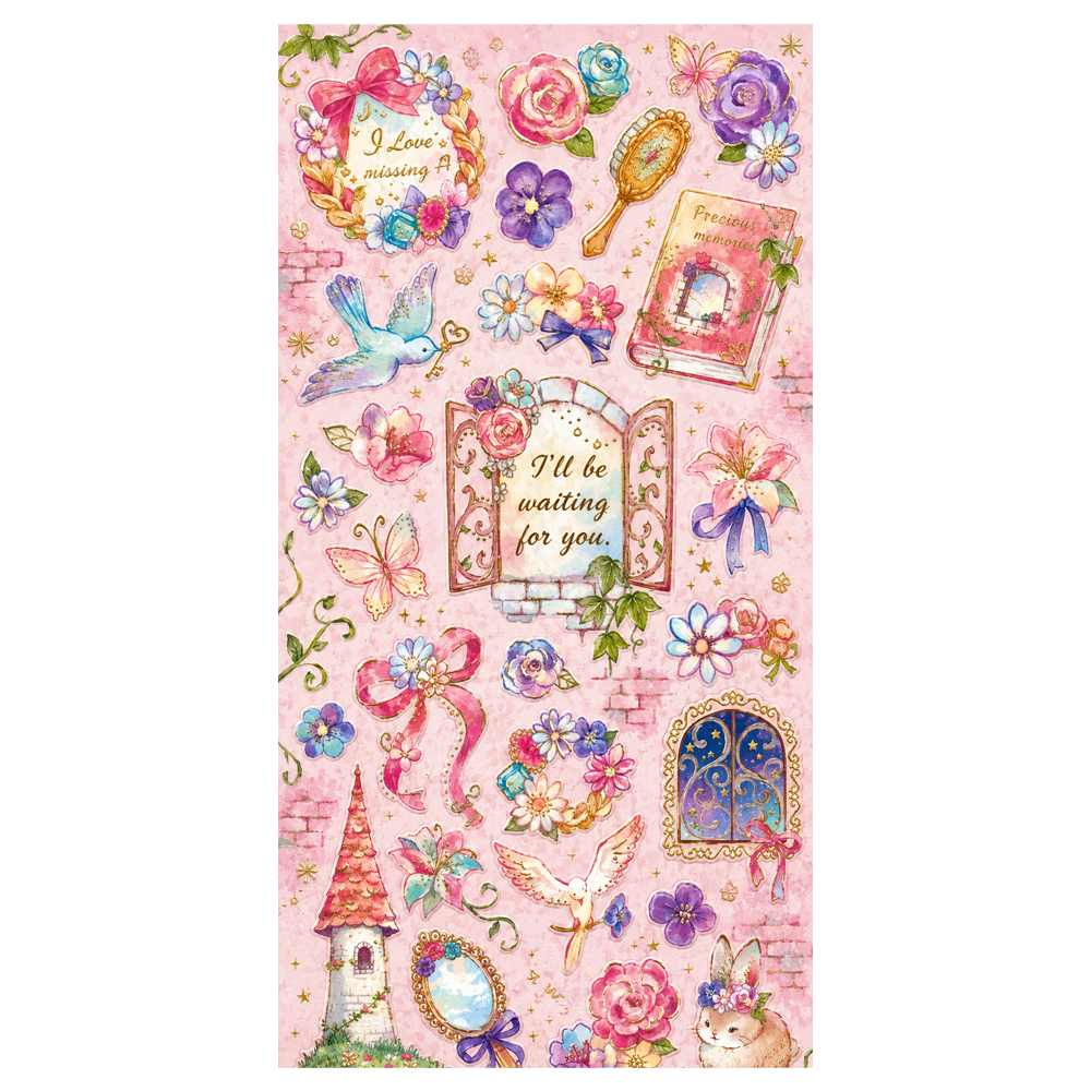 Sticker Vintage Kawaii Fantasía