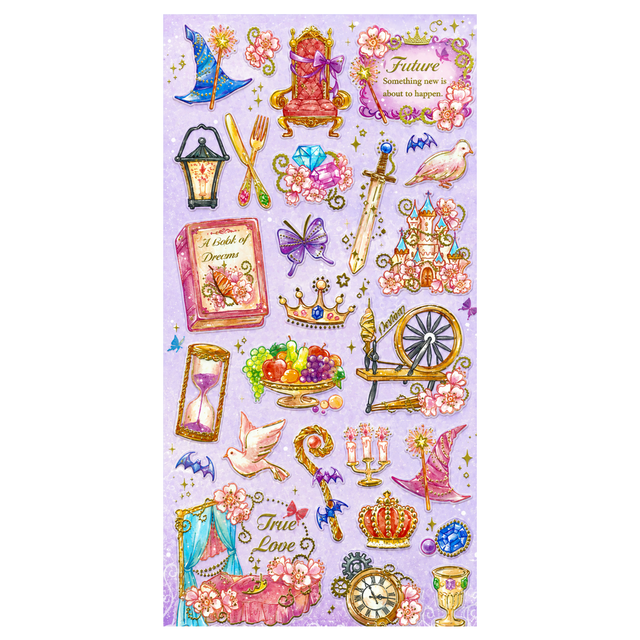 Sticker Vintage Kawaii Fantasía
