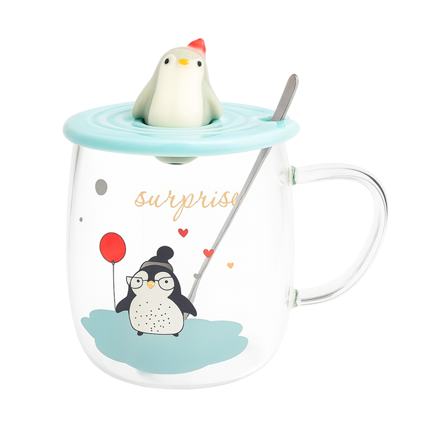 Tazón pinguino (vidrio)