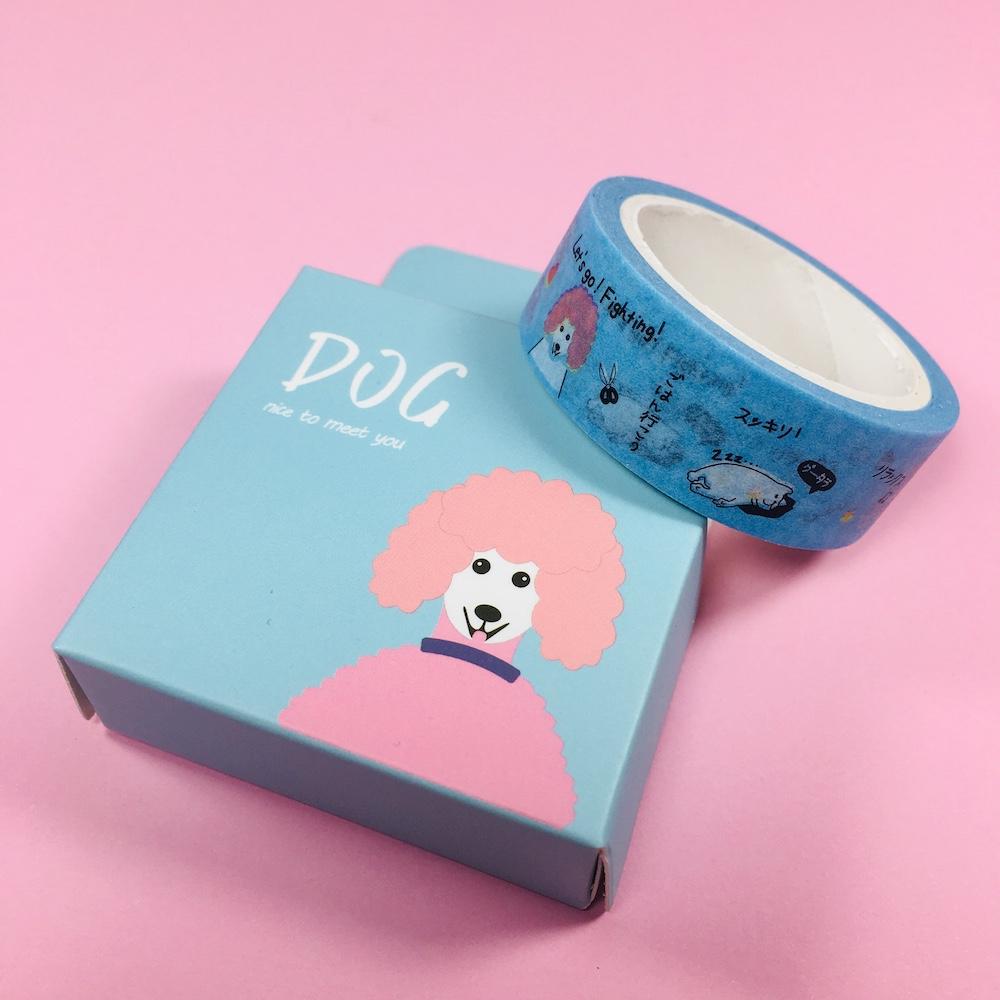 Masking Tape Perro Poodle