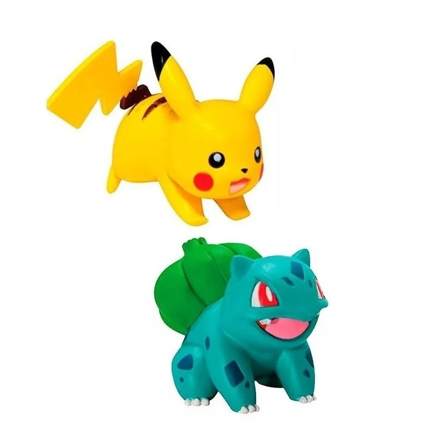 Figura Pokémon Bulbasaur vs Pikachu