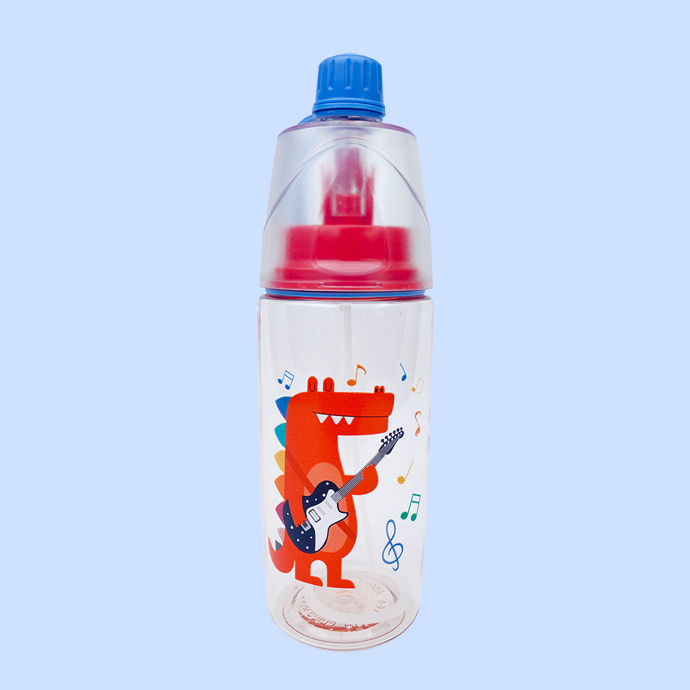 Botella de agua con spray