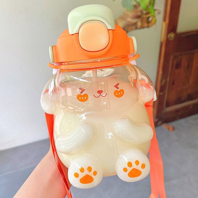 Botella de agua perrito naranjo
