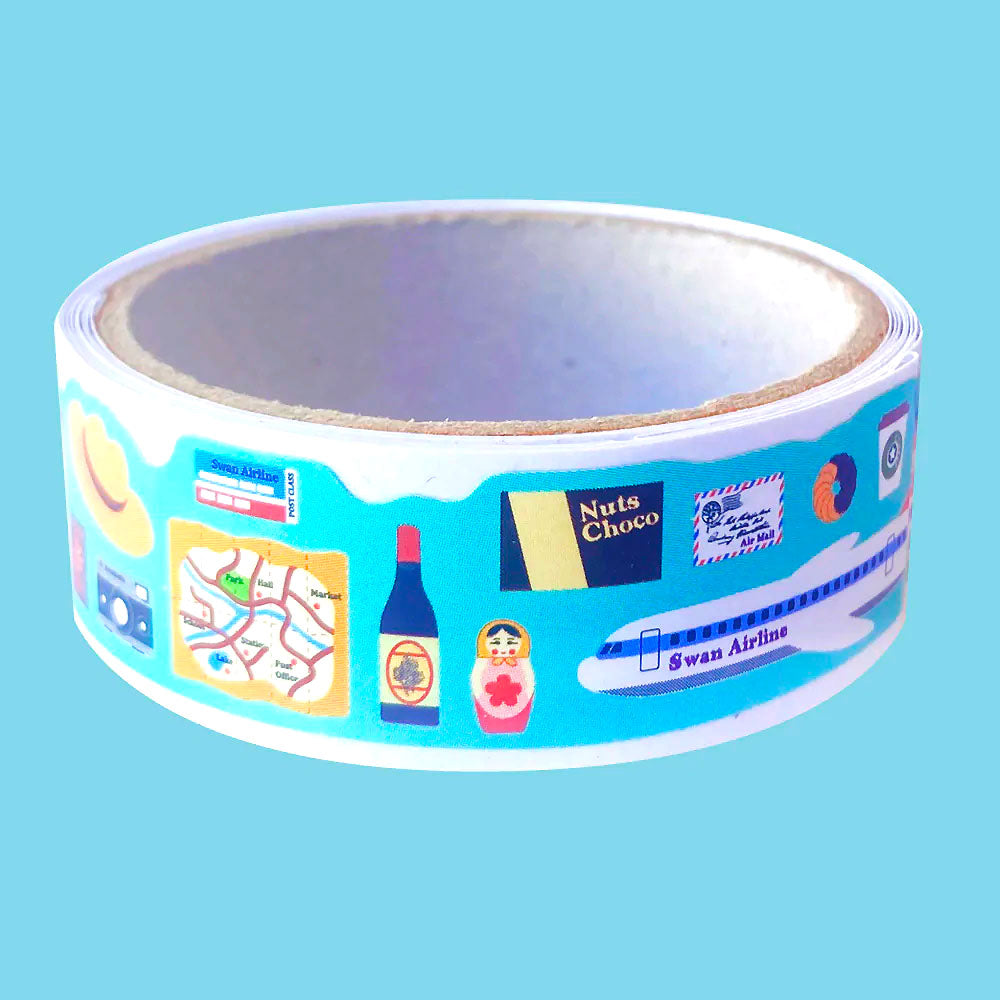 Masking Tape Cutie Stickers - Travel