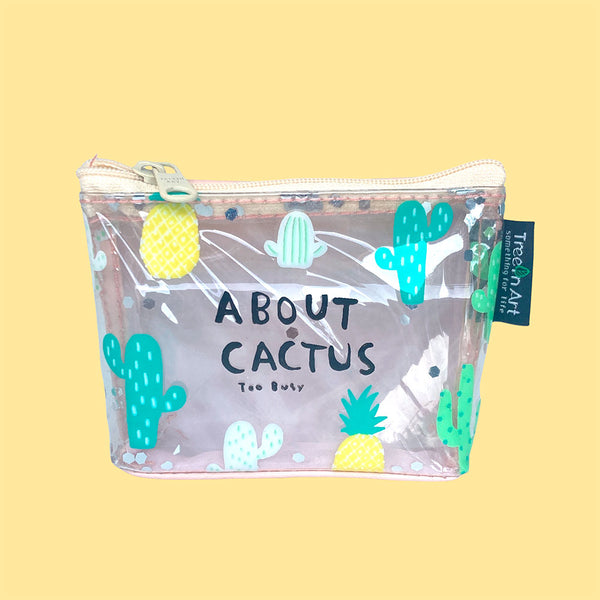 Monedero cactus escarchado